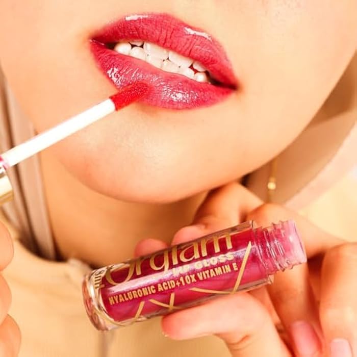 Orglam Rossey Lip Gloss-Long Lasting (Hyaluronic acid+10x vitamin E)… - Image 2